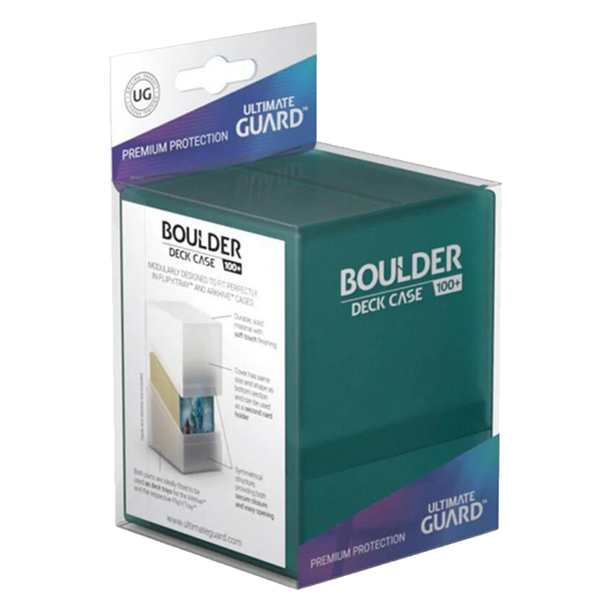Ultimate Guard Boulder Deck Case 100+ Standard Size Malachite Deck Box