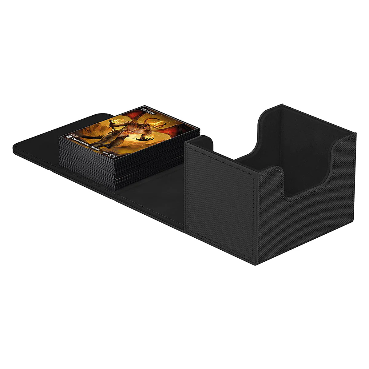 Ultimate Guard Sidewinder 100 Xenoskin Monocolor Black Deck Box - Image 4