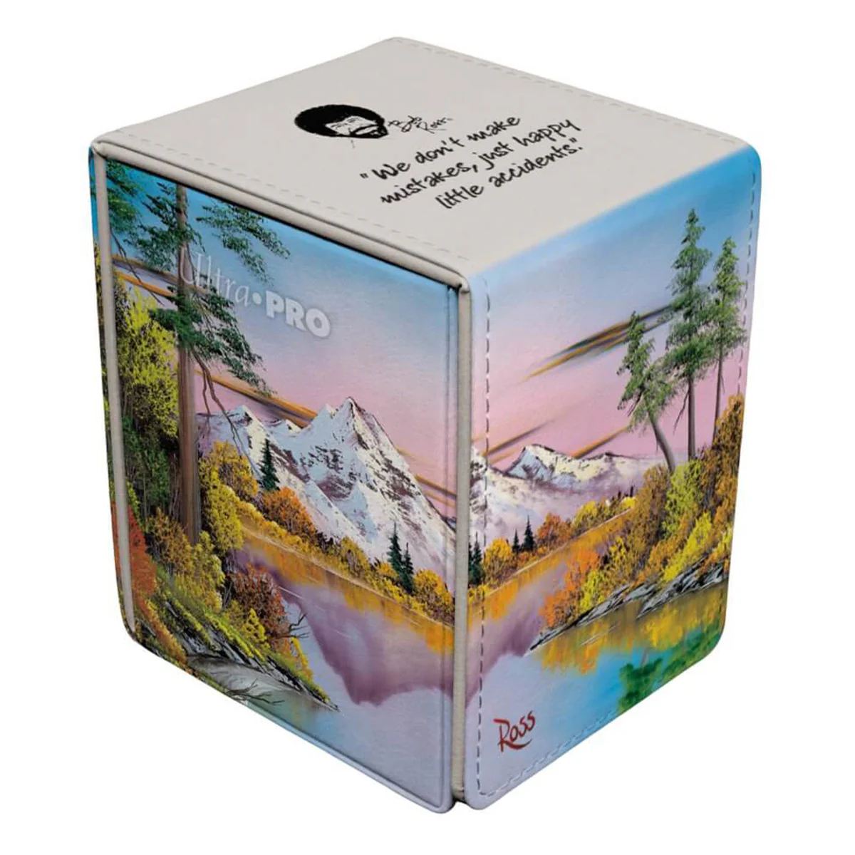 ULTRA PRO Bob Ross Collection Mighty Mountain Lake Alcove Flip Deck Box