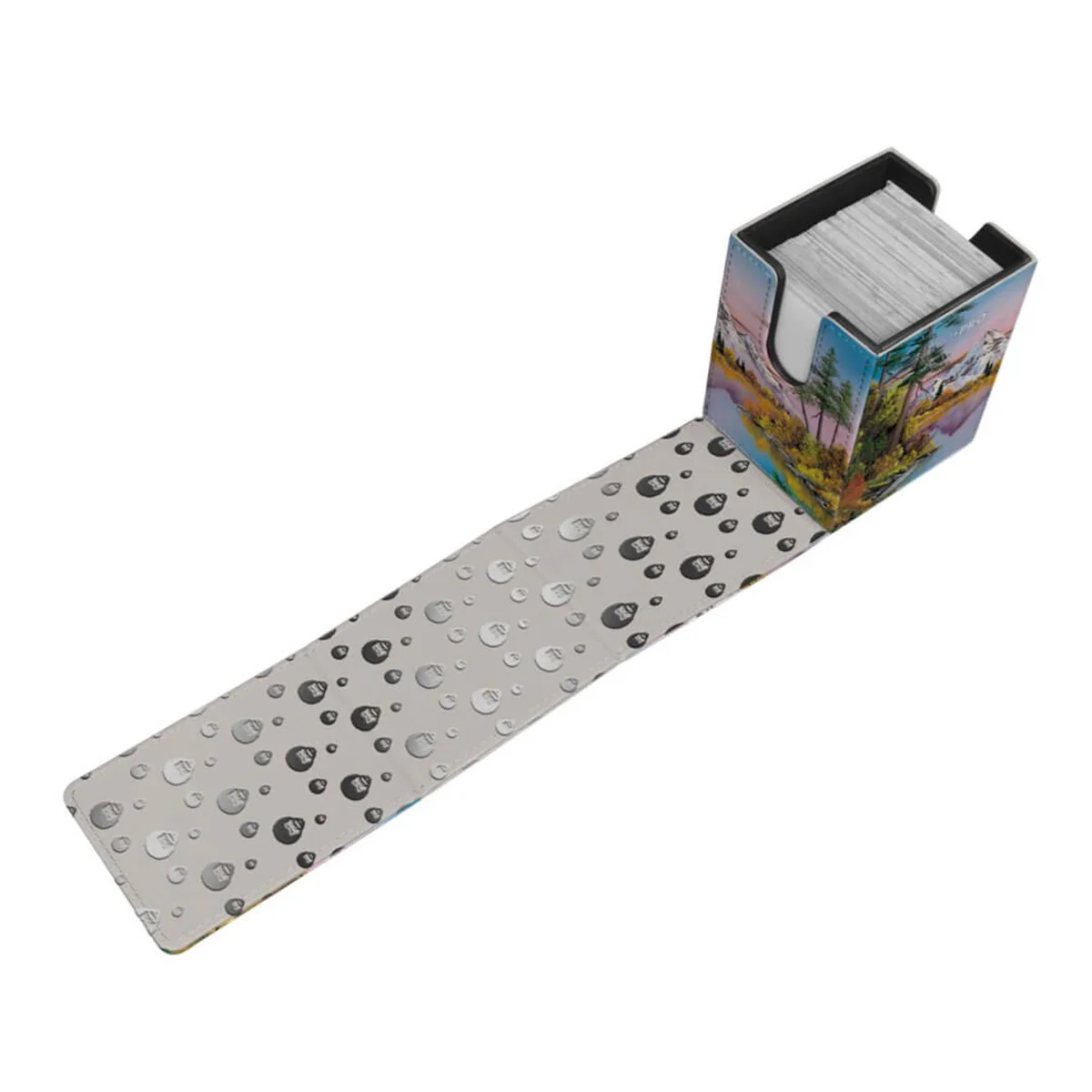 ULTRA PRO Bob Ross Collection Mighty Mountain Lake Alcove Flip Deck Box - Image 4