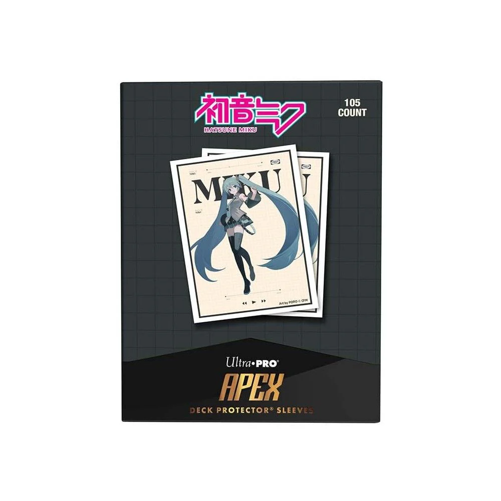 Ultra Pro Hatsune Miku Retro Soundscapes 105ct Apex Deck Protector - Image 3
