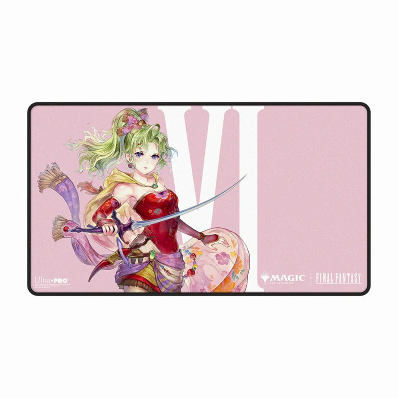 Ultra Pro Magic MTG Final Fantasy Terra Herald Of Hope Black-Stitched Playmat - Image 2