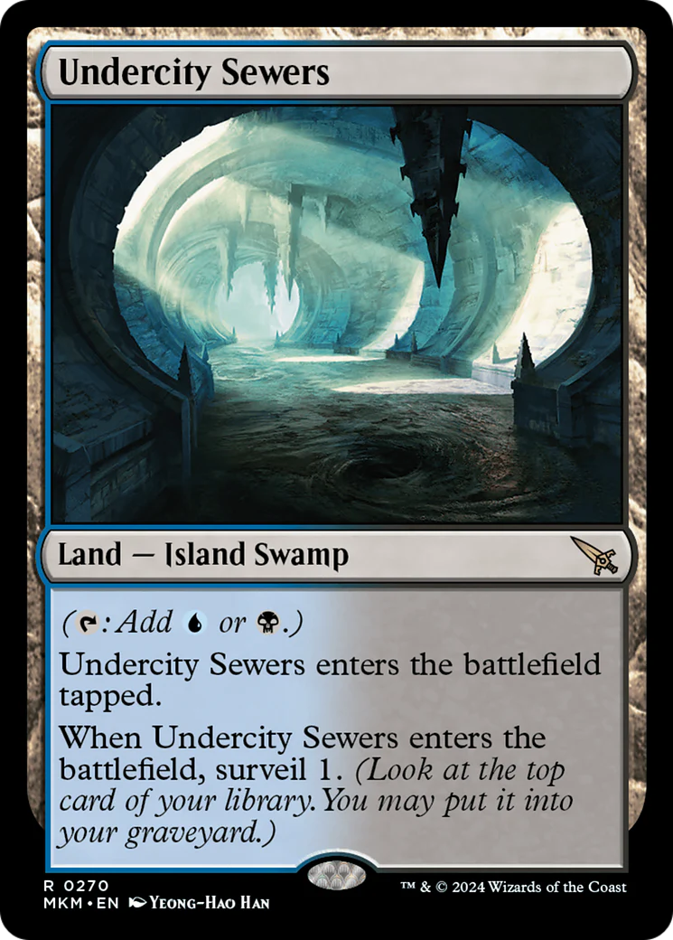FOIL Undercity Sewers (MKM-270) - Murders at Karlov Manor - Magic The Gathering