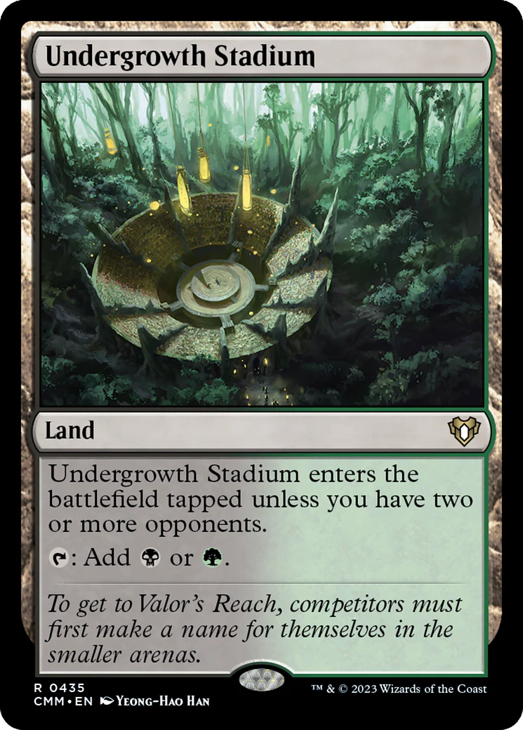 FOIL Undergrowth Stadium (CMM-435) - Commander Masters - Magic The Gathering