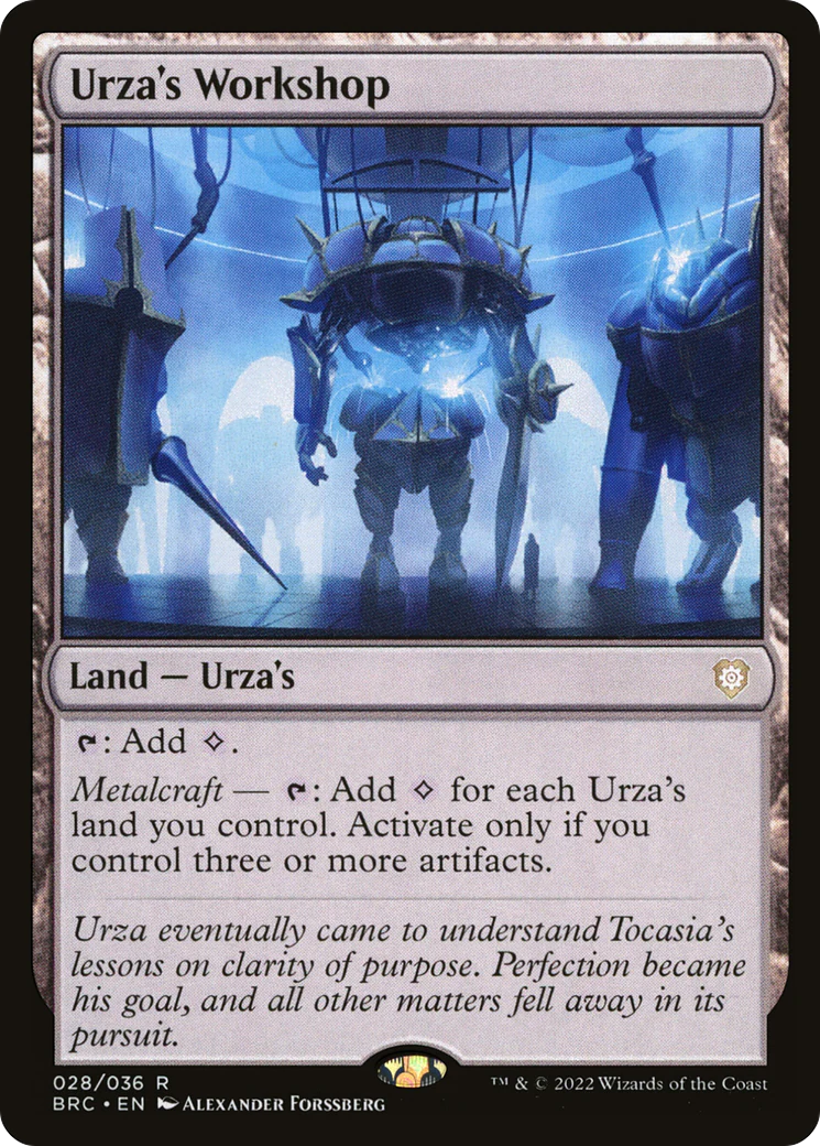 FOIL Urza's Workshop (BRC-028) - The Brothers' War Commander - Magic The Gathering