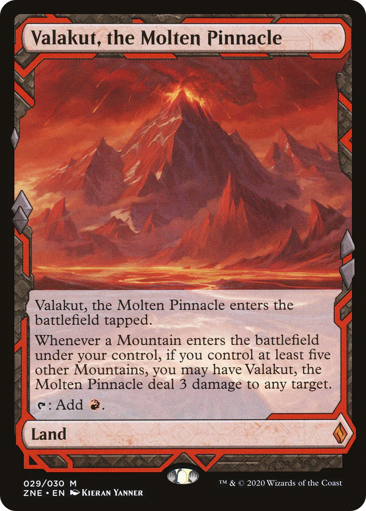 Valakut, the Molten Pinnacle (ZNE-029) - Zendikar Rising Expeditions - Magic The Gathering