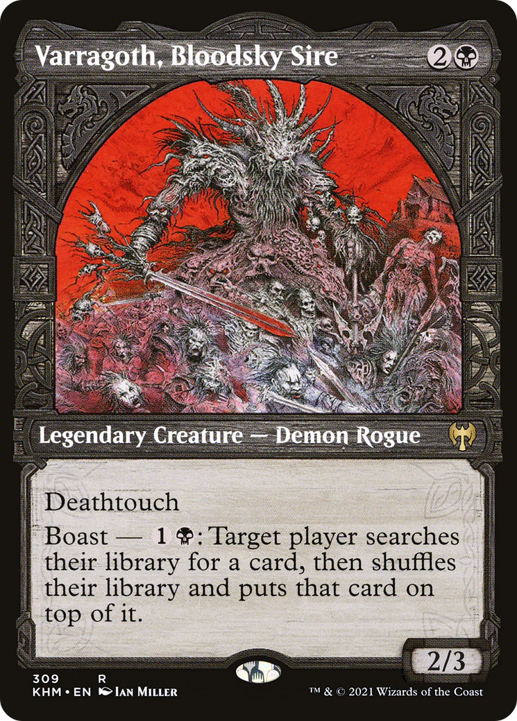 FOIL Varragoth, Bloodsky Sire (Showcase) (KHM-309) - Kaldheim - Magic The Gathering