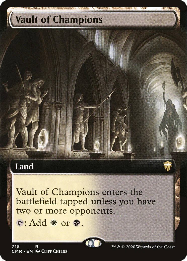 FOIL Vault of Champions (Extended Art) (CMR-715) - Commander Legends - Magic The Gathering