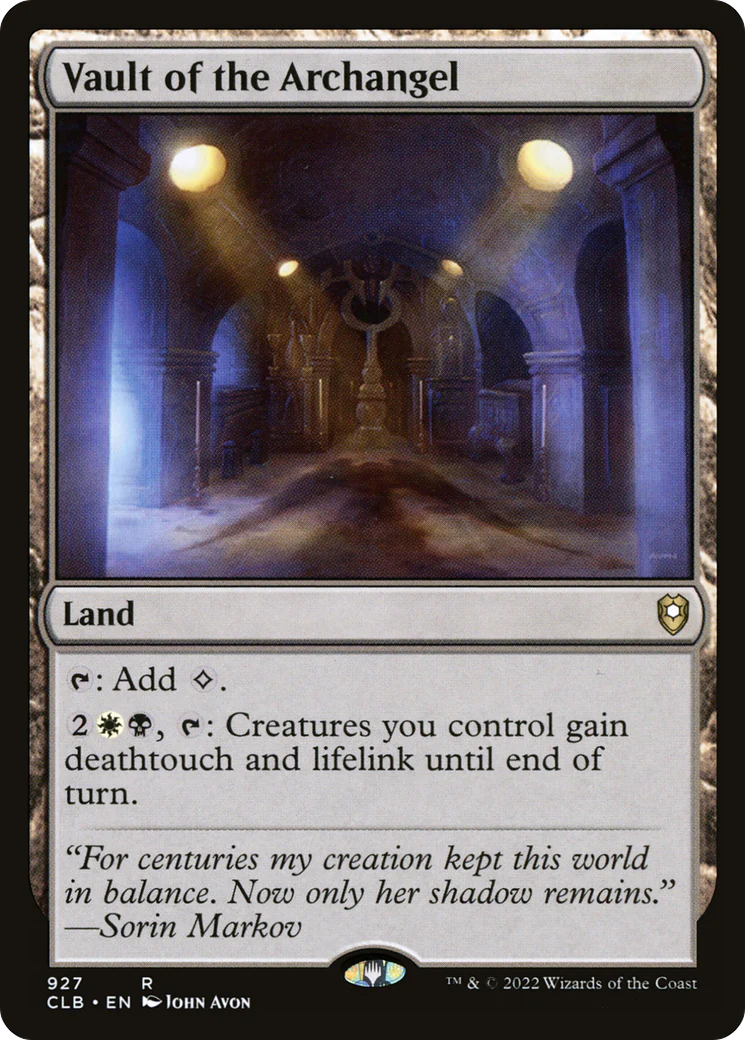 Vault of the Archangel (CLB-927) - Commander Legends: Battle for Baldur's Gate - Magic The Gathering