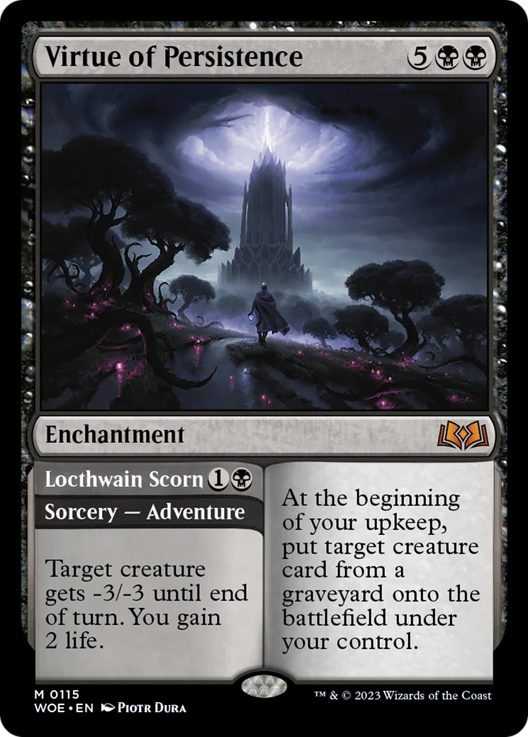 FOIL Virtue of Persistence (WOE-115) - Wilds of Eldraine - Magic The Gathering