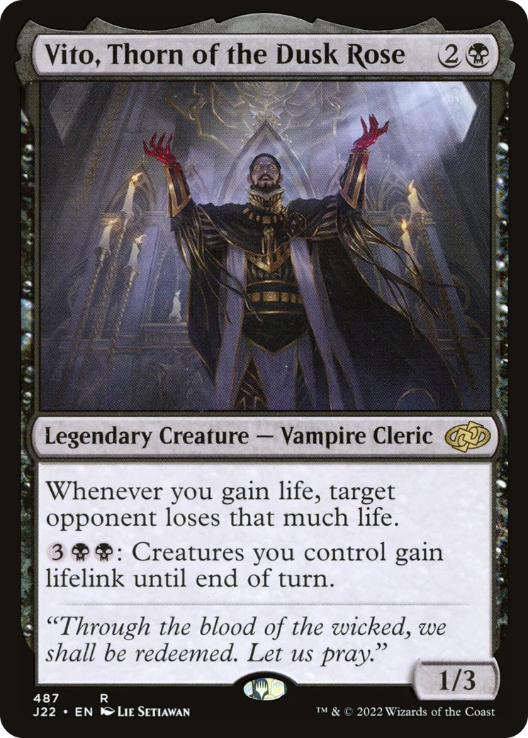 Vito, Thorn of the Dusk Rose (J22-487) - Jumpstart 2022 - Magic The Gathering