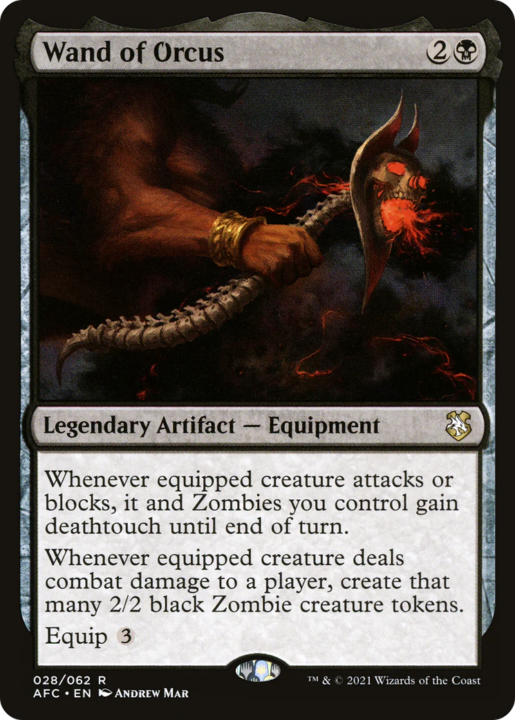 Wand of Orcus (AFC-028) - Forgotten Realms Commander - Magic The Gathering