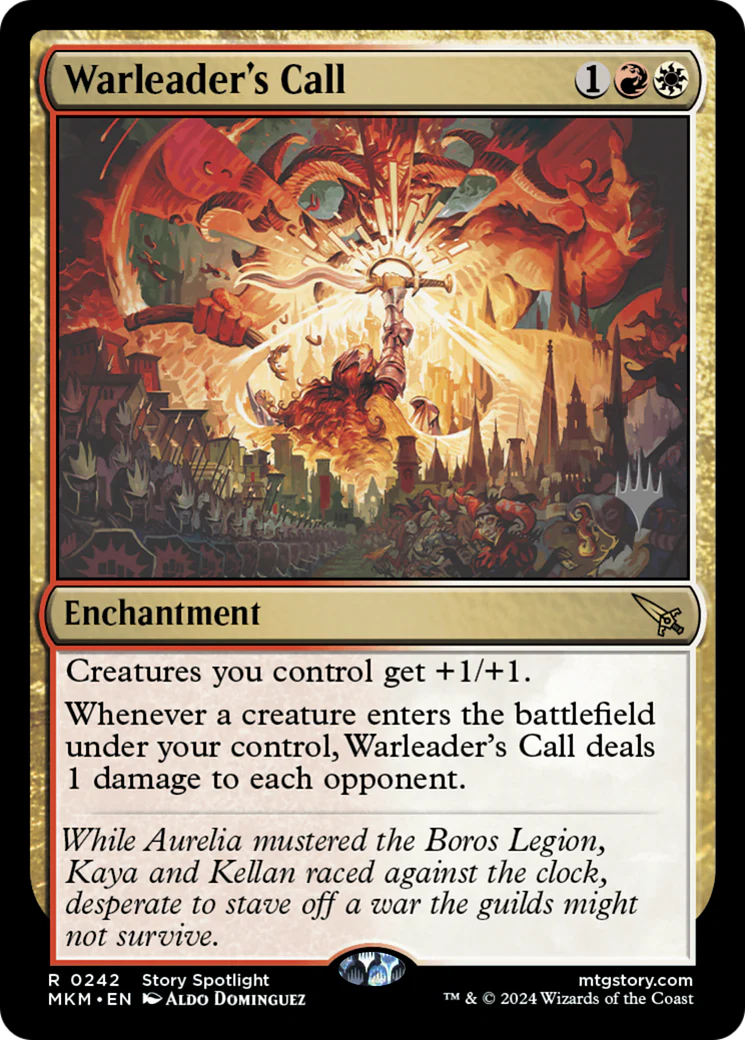 Warleader's Call (PPMKM-242P) - Murders at Karlov Manor Promos - Magic The Gathering