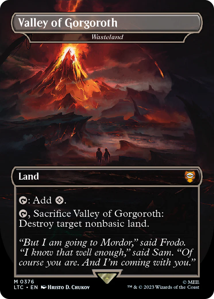 Valley of Gorgoroth - Wasteland (LTC-376) - Tales of Middle-earth Commander - Magic The Gathering