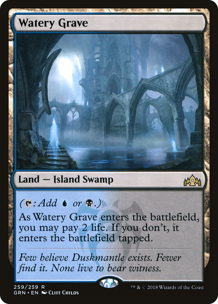 FOIL Watery Grave (GRN-259) - Guilds of Ravnica - Magic The Gathering