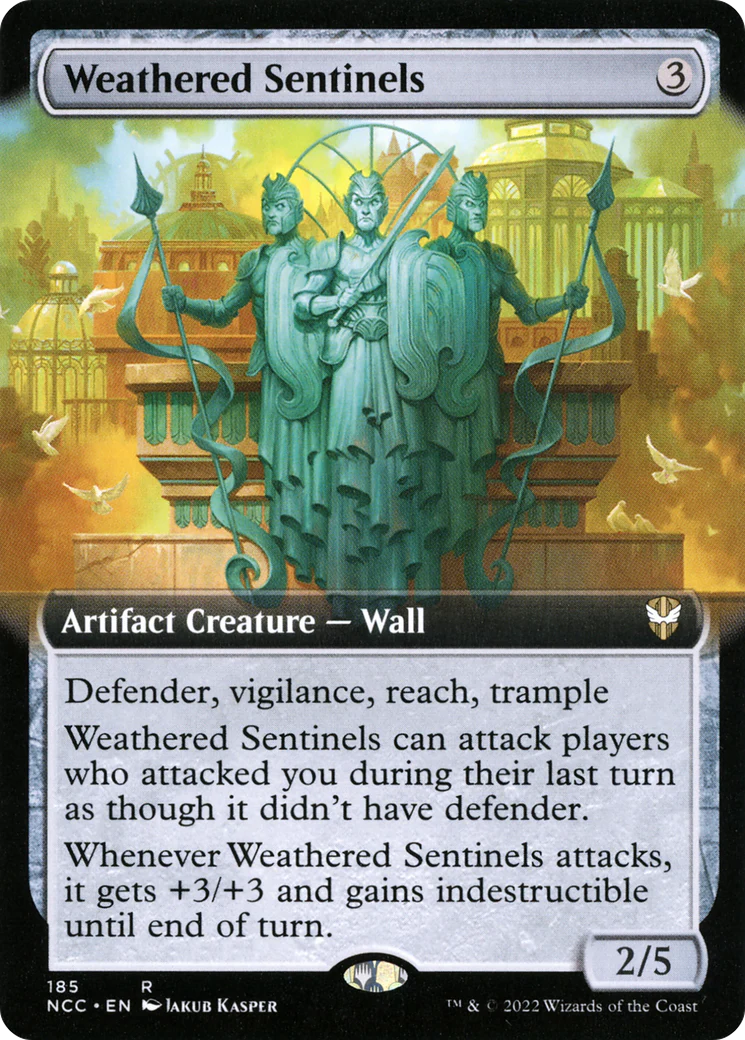 Weathered Sentinels (Extended Art) (NCC-185) - New Capenna Commander - Magic The Gathering