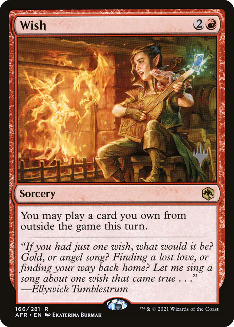 Wish (PPAFR-166P) - Adventures in the Forgotten Realms Promos - Magic The Gathering