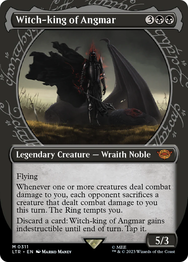 FOIL Witch-king of Angmar (Showcase) (LTR-311) - The Lord of the Rings: Tales of Middle-earth - Magic The Gathering