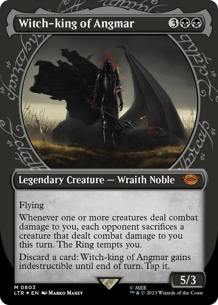 FOIL Witch-king of Angmar (Showcase) (Surge Foil) (LTR-803) - The Lord of the Rings: Tales of Middle-earth - Magic The Gathering