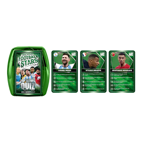 World Football Stars (Green) Top Trumps Quiz - Image 3