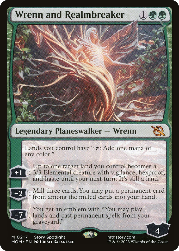 Wrenn and Realmbreaker (MOM-217) - March of the Machine - Magic The Gathering