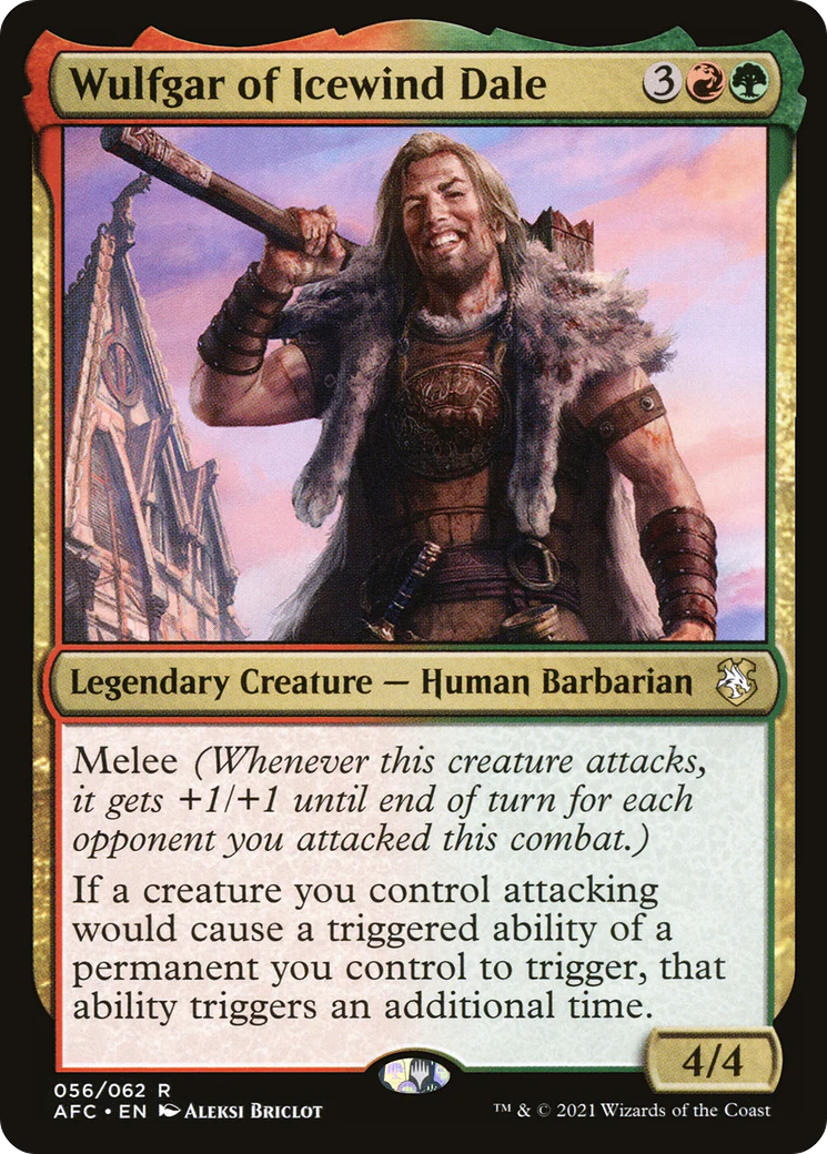 Wulfgar of Icewind Dale (AFC-056) - Forgotten Realms Commander - Magic The Gathering