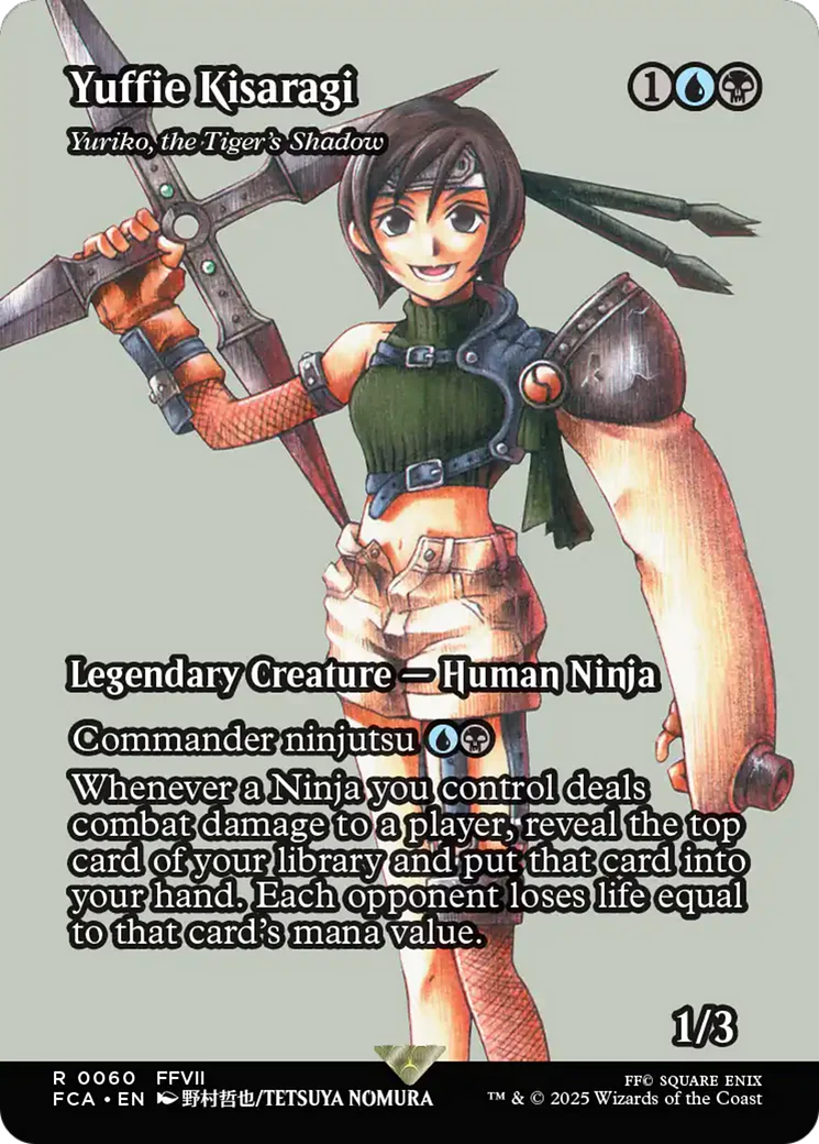 Yuffie Kisaragi - Yuriko, the Tiger's Shadow (Showcase) (FCA-060) - FINAL FANTASY: Through the Ages - Magic The Gathering