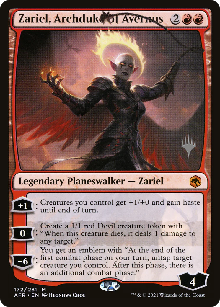 Zariel, Archduke of Avernus (PPAFR-172P) - Adventures in the Forgotten Realms Promos - Magic The Gathering